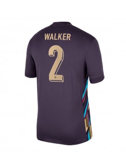 England Kyle Walker #2 Replika Borta Kläder EM 2024 Kortärmad